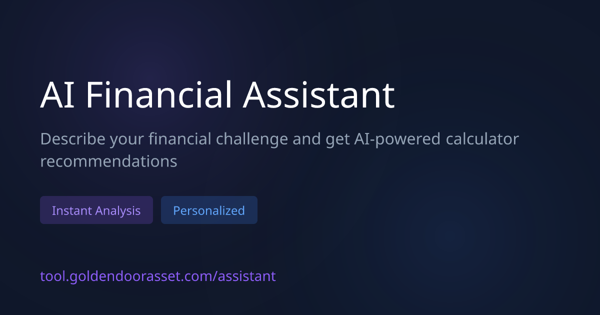 AI Financial Assistant | Get Personalized Calculator Recommendations ...